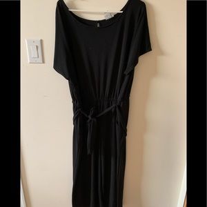 Crop Pant Black Plus Size Jumpsuit